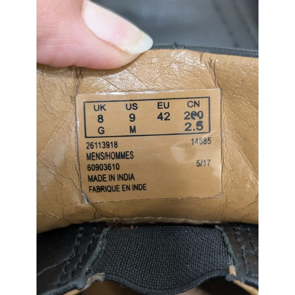 Clarks Collection Men's Escalade Step Loafer Black Leather Shoes 9M US